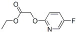 Acetic acid, [(5-fluoro-2-pyridyl)oxy]-, ethyl ester (7CI,8CI) Struktur