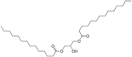 2-hydroxypropane-1,3-diyl dimyristate 化学構造式