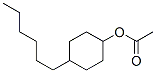 (4-hexylcyclohexyl) acetate 化学構造式