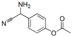 Benzeneacetonitrile, 4-(acetyloxy)-alpha-amino- (9CI) Structure