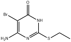 6-氨基-5-溴-2-(乙基硫代)嘧啶-4-醇, 77708-90-8, 结构式