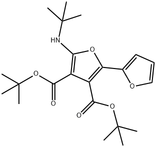 [2,2-Bifuran]-3,4-dicarboxylic  acid,  5-[(1,1-dimethylethyl)amino]-,  bis(1,1-dimethylethyl)  ester  (9CI) Struktur