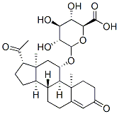11A-羟基孕酮Β-D-葡糖苷酸, 77710-64-6, 结构式