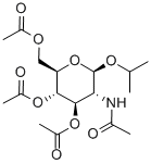 ISO-PROPYL 2-ACETAMIDO-3,4,6-TRI-O-ACETYL-2-DEOXY-BETA-D-GLUCOPYRANOSIDE Struktur