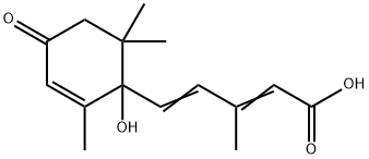 5-(1-HYDROXY-2,6,6-TRIMETHYL-4-OXOCYCLOHEX-2-ENYL)-3-METHYLPENTA-2,4-DIENOIC ACID 结构式