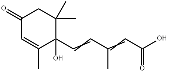 5-(1-HYDROXY-2,6,6-TRIMETHYL-4-OXOCYCLOHEX-2-ENYL)-3-METHYLPENTA-2,4-DIENOIC ACID Structure