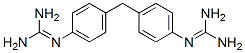 1,1'-[メチレンビス(p-フェニレン)]ビスグアニジン 化学構造式