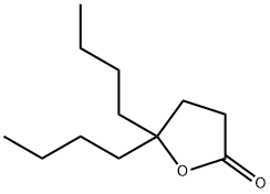 5,5-ジブチル-4,5-ジヒドロフラン-2(3H)-オン 化学構造式