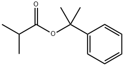 1-methyl-1-phenylethyl isobutyrate Struktur