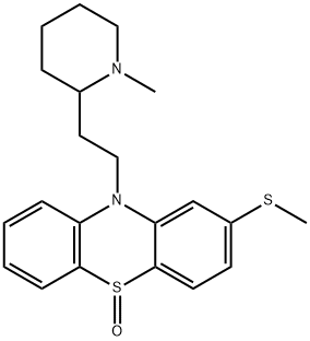 2-(メチルチオ)-10-[2-(1-メチル-2-ピペリジニル)エチル]-10H-フェノチアジン5-オキシド 化学構造式