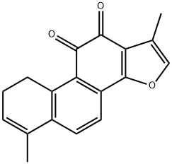 1,6-ジメチル-8,9-ジヒドロフェナントロ[1,2-b]フラン-10,11-ジオン 化学構造式