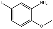 5-ヨード-2-メトキシアニリン 化学構造式