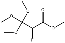2-フルオロ-3,3,3-トリメトキシプロパン酸メチル 化学構造式