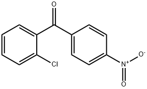 (2-氯苯基)(4-硝基苯基)甲酮 结构式