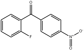 2-フルオロ-4-ニトロベンゾフェノン 化学構造式