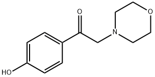 1-(4-ヒドロキシフェニル)-2-(4-モルホリニル)エタノン臭化水素酸塩 化学構造式
