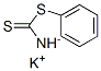 benzothiazole-2(3H)-thione, potassium salt Structure