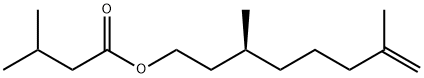 (S)-3,7-dimethyloct-7-enyl isovalerate 结构式
