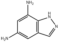 1H-Indazole-5,7-diamine(9CI) 结构式