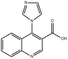 4-(1H-咪唑-1-基)喹啉-3-羧酸 结构式