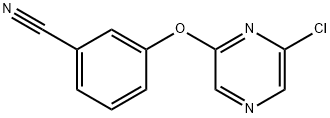 2-CHLORO-6-(3-CYANOPHENOXY) PYRAZINE Structure