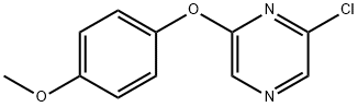 2-CHLORO-6-(4-METHOXYPHENOXY) PYRAZINE Structure