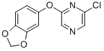 2-(1,3-BENZODIOXOL-5-YLOXY)-6-CHLOROPYRAZINE Structure