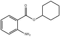 2-アミノ安息香酸シクロヘキシル 化学構造式