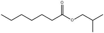 ヘプタン酸イソブチル 化学構造式