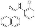 N-(2-CHLOROPHENYL)-1-NAPHTHAMIDE Struktur