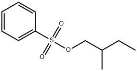Benzenesulfonic acid, 2-Methylbutyl ester 结构式