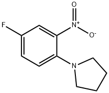 1-(4-氟-2-硝基苯基)吡咯啉,778-56-3,结构式