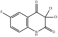2,4(1H,3H)-Quinolinedione, 3,3-dichloro-6-fluoro- Structure