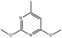 2,4-二甲氧基-6-甲基嘧啶 结构式