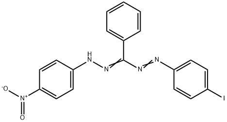 5-(4-碘苯)-1-(4-硝基苯)-3-苯基甲, 7781-49-9, 结构式