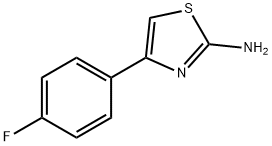 4-(4-氟苯基)-1,3-噻唑-2-胺, 77815-14-6, 结构式