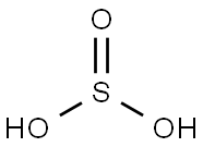 亜硫酸 化学構造式