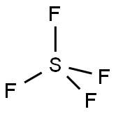 テトラフルオロ硫黄(IV) 化学構造式