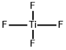 Titanium tetrafluoride Struktur