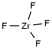 Zirconium fluoride Struktur