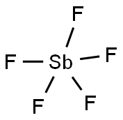 アンチモン(V)ペンタフルオリド 化学構造式