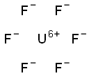 Uranium hexafluoride Structure