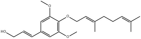 O-geranylsinapyl alcohol Struktur