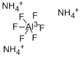 Ammonium hexafluoroaluminate Struktur