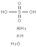 钾明矾,7784-24-9,结构式