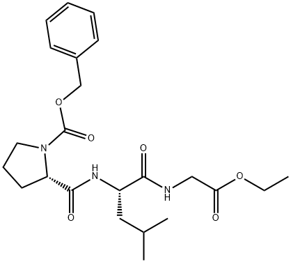Z-PRO-LEU-GLY-OET 化学構造式