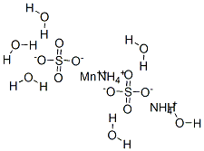 硫酸アンモニウムマンガン（II）・６水和物  化学構造式