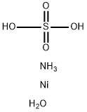 Ammonium nickel(II) sulfate hexahydrate Struktur