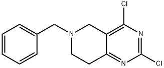 6-BENZYL-2,4-DICHLORO-5,6,7,8-TETRAHYDROPYRIDO[4,3-D]PYRIMIDINE Struktur