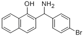2-(α-アミノ-4-ブロモベンジル)-1-ナフトール 化学構造式